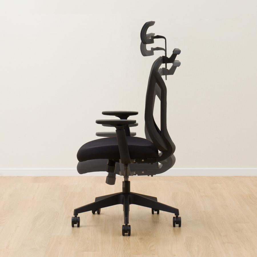 ニトリ（NITORI） オフィスチェア ワークチェア デスクチェア(2808 BK