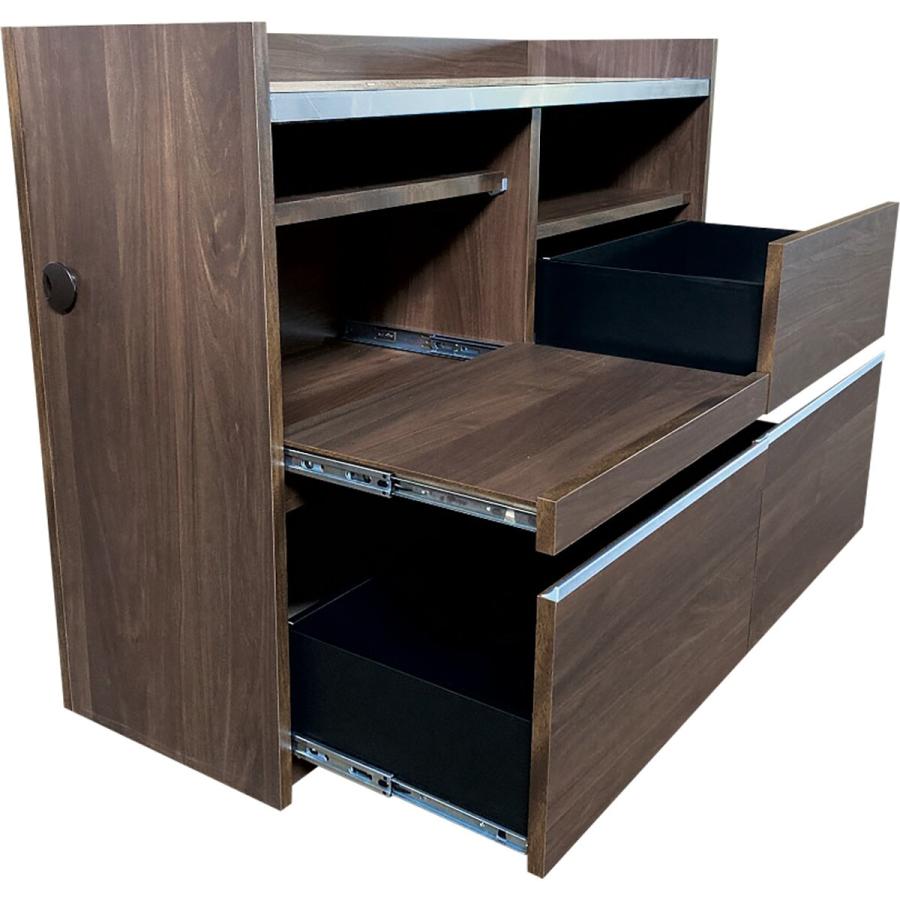 ニトリ（NITORI） 両面使える間仕切りカウンター （KM01CT120 ダーク