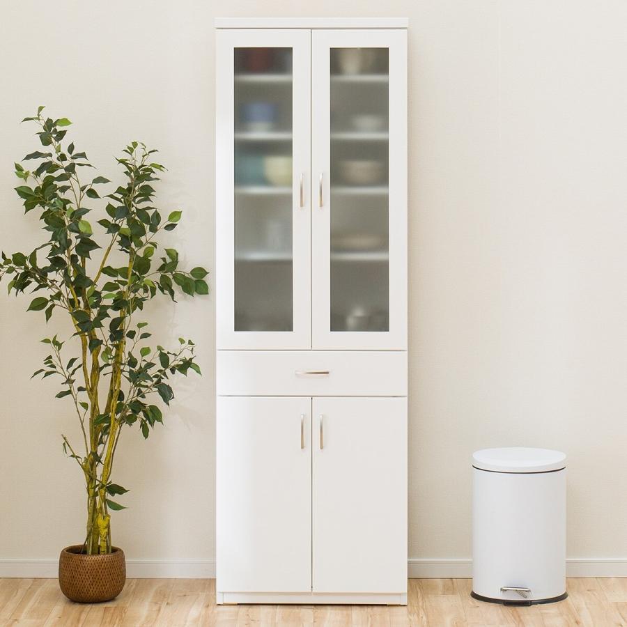 ニトリ（NITORI） 幅60cm 食器棚(コパン T 60DB WH) ニトリ期間限定：4