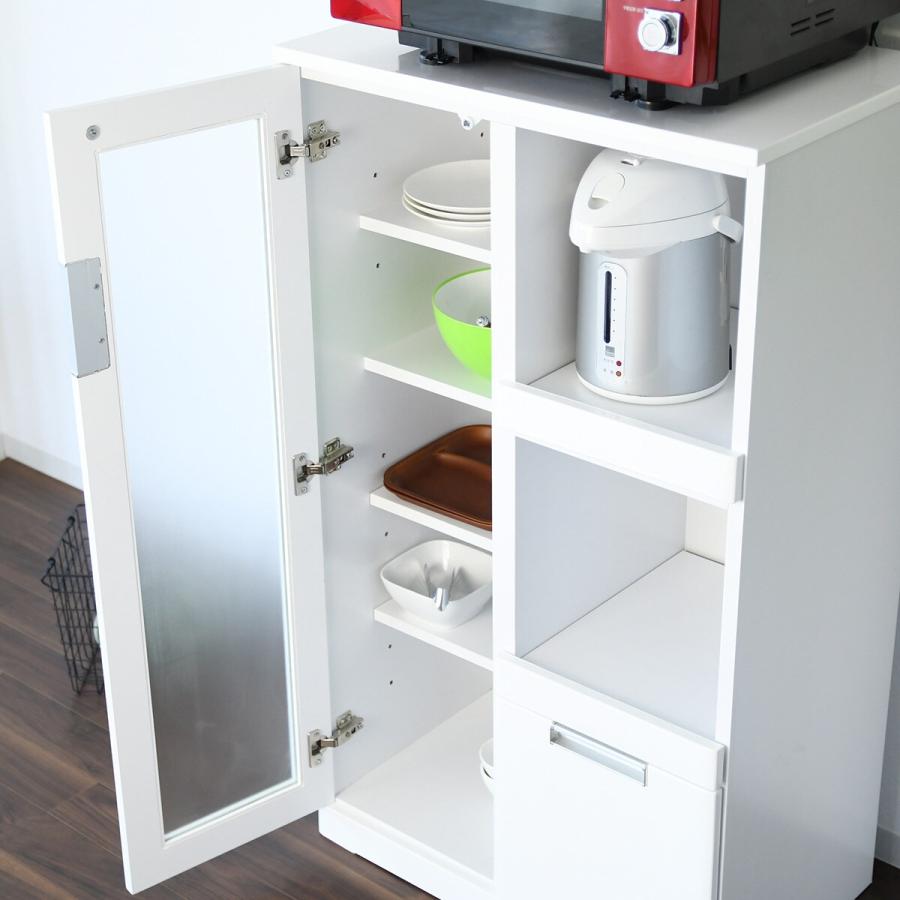 ニトリ（NITORI） 省スペースレンジ台(幅70cm WH) キッチンカウンター