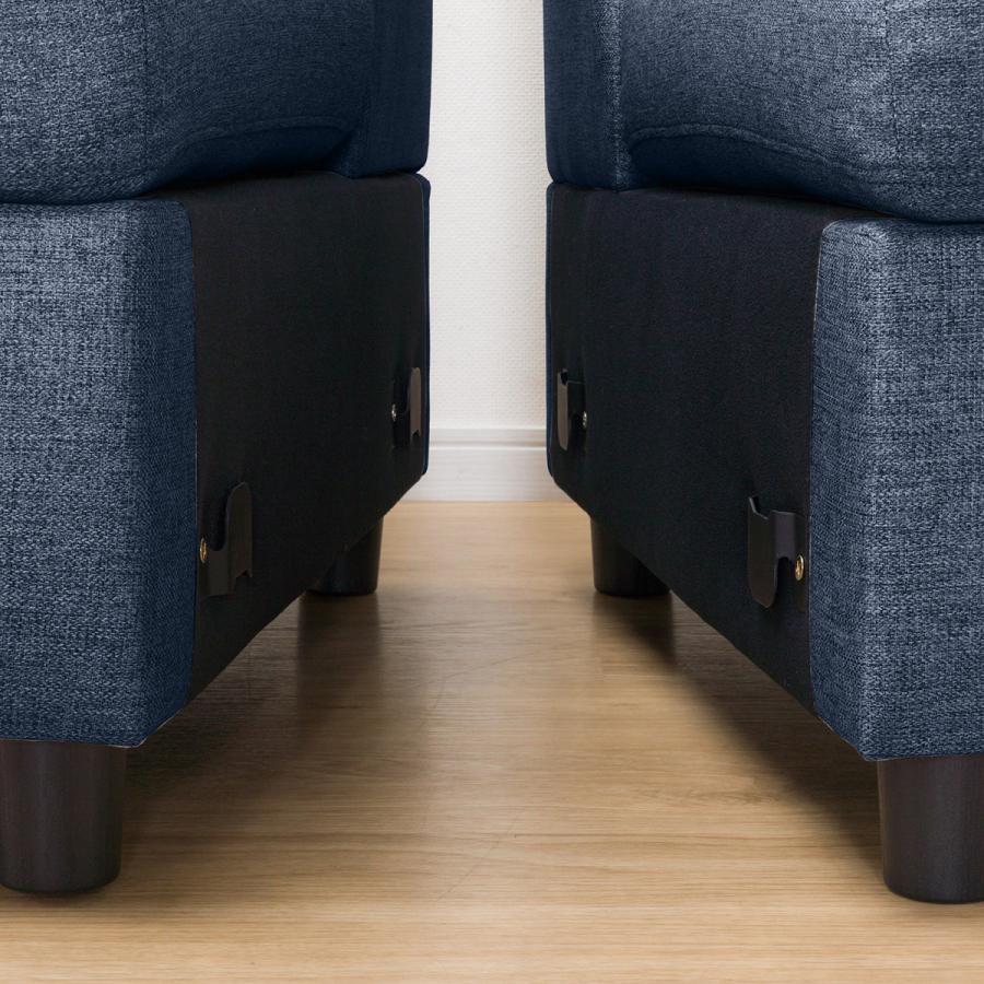 ニトリ（NITORI） コンパクトポケットコイルカウチソファ(M-155 BL) 3