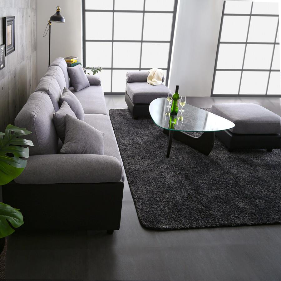 ニトリ（NITORI） ソファー ソファ PVC×布張り6人掛けコーナーカウチ