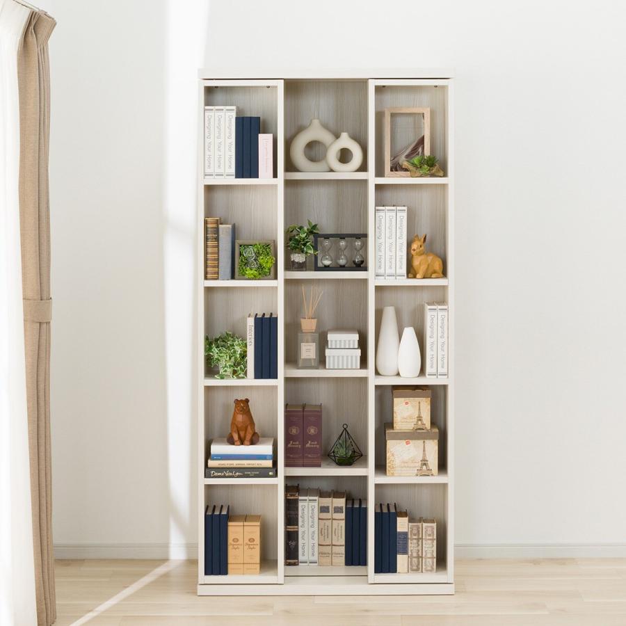 ニトリ（NITORI） Wスライド本棚(L BS004 WW) : ニトリ Yahoo!店