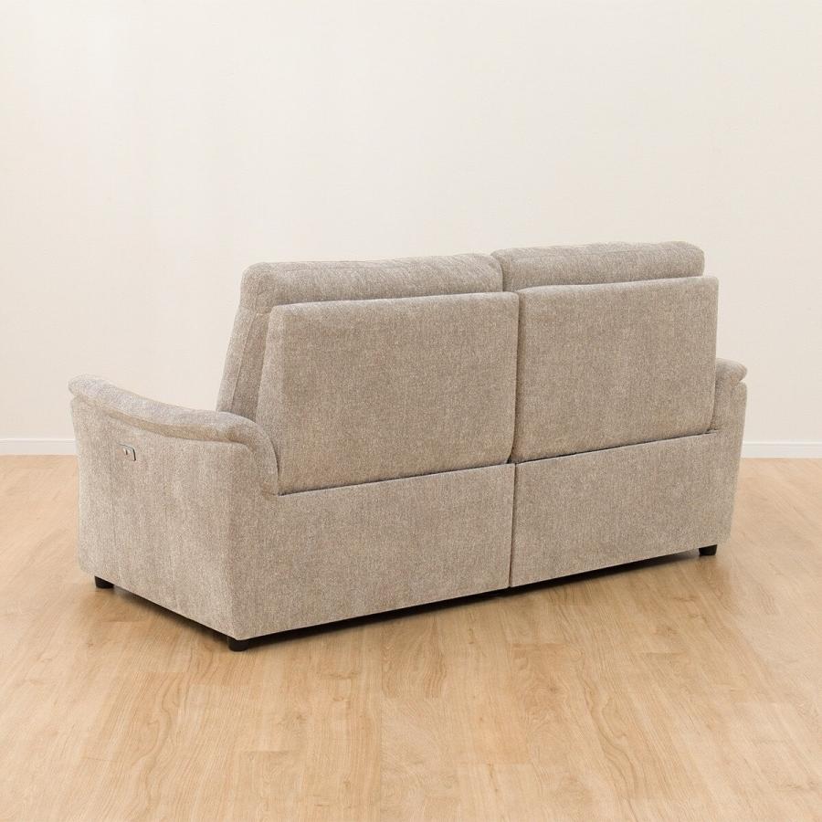 ニトリ（NITORI） 3人掛け電動布張りリクライニングソファ(KK6133 BE