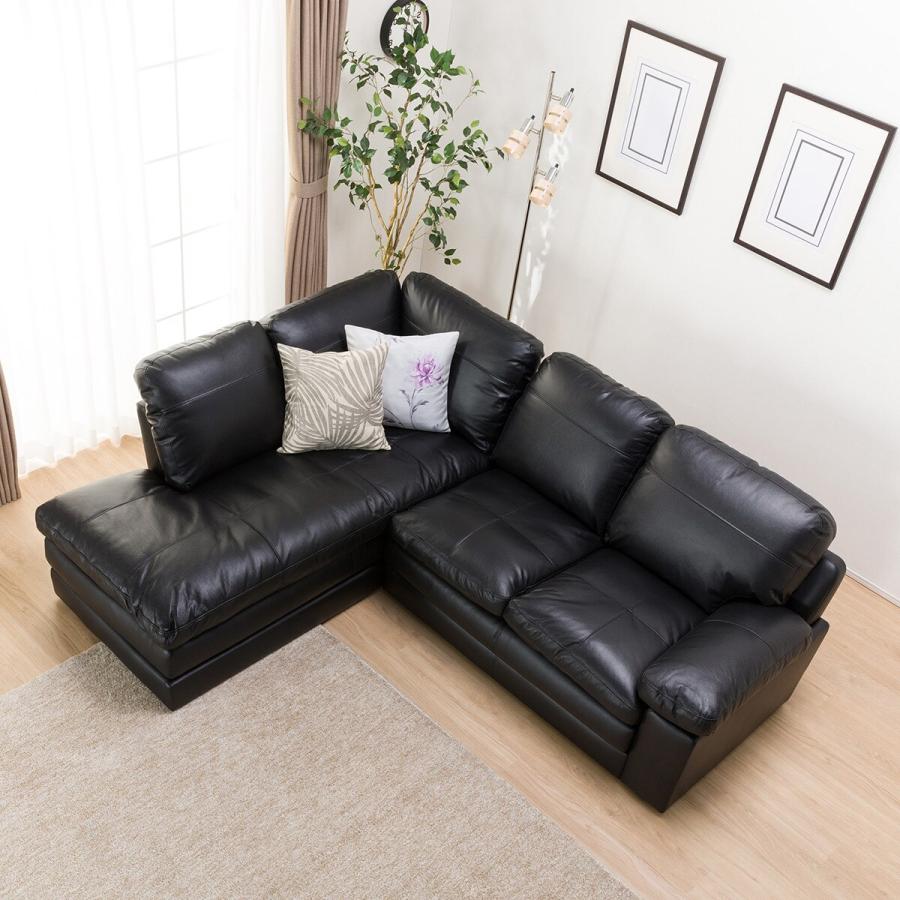 ニトリ（NITORI） ソファー ソファ コーナーソファ(Sステイツ BK-R