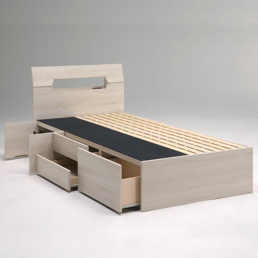 ニトリ（NITORI） 引き出し収納付き シングルベッドフレーム(KR WW