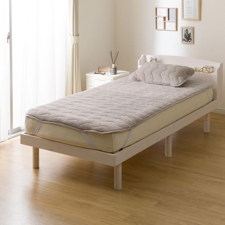 ニトリ（NITORI） 両面使える 敷きパッド シングル(ふわふわワッフル