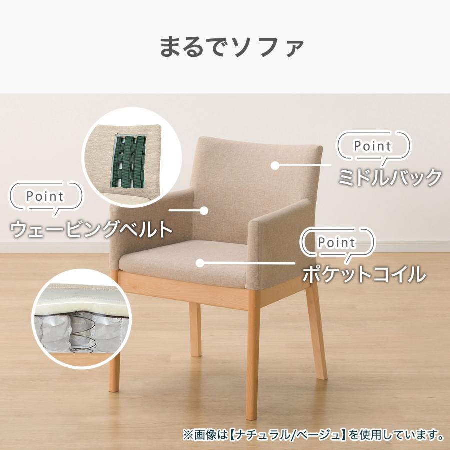 ニトリ（NITORI） 傷・汚れに強いファブリック ダイニングチェア(N