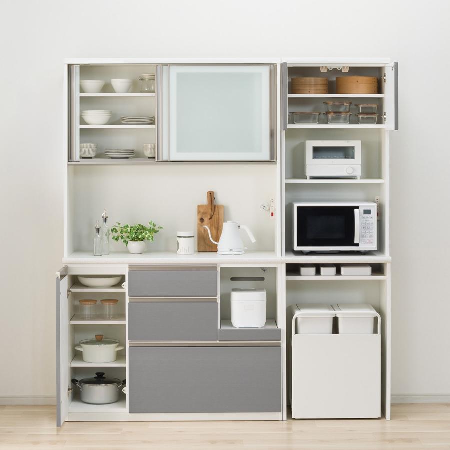 ニトリ（NITORI） レンジボード・キッチンボードセット(アルミナ2 60OP