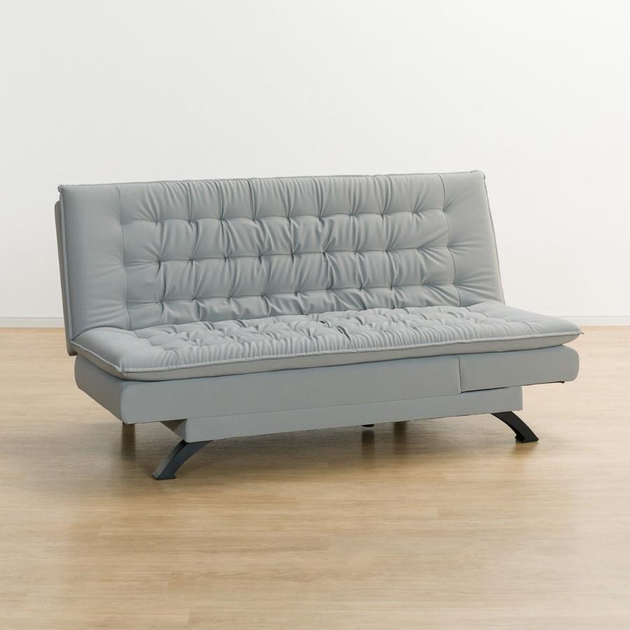 ニトリ（NITORI） 傷・汚れに強い合成皮革 3人掛けソファベッド