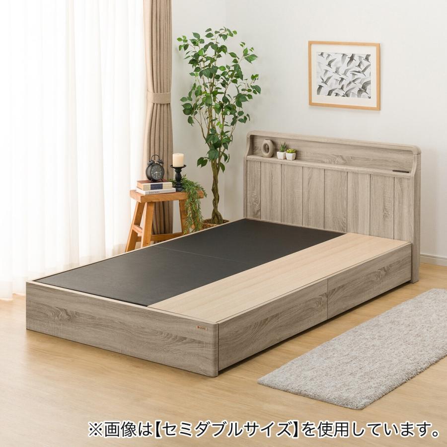 ニトリ（NITORI） ベッド シングル アンティーク調 棚付きベッド