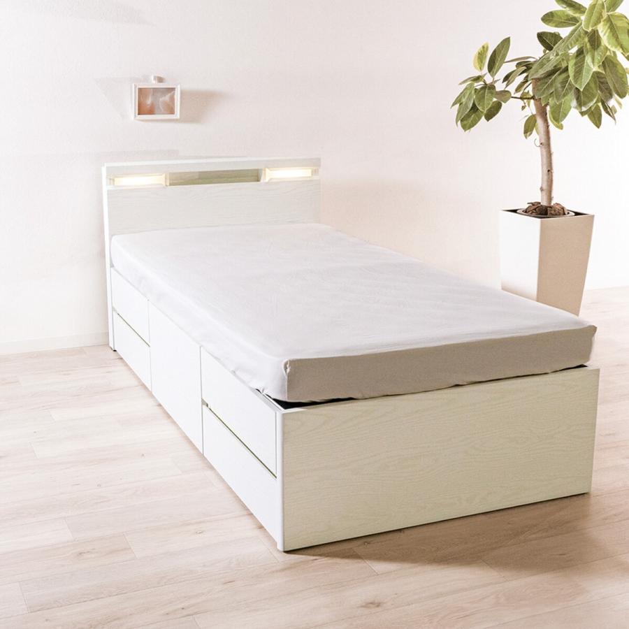ニトリ（NITORI） ベッド ベッドフレーム 大容量の深引出が便利な機能