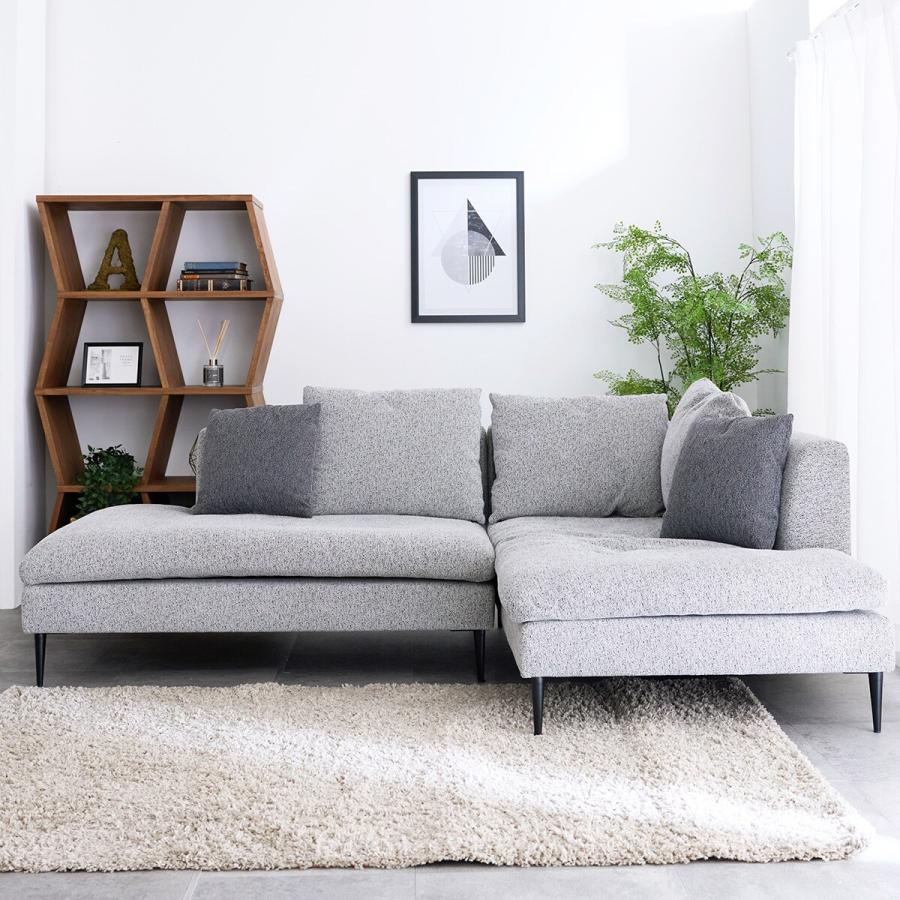 ニトリ（NITORI） カウチソファ左カウチ (FM ライトグレー) ニトリ期間