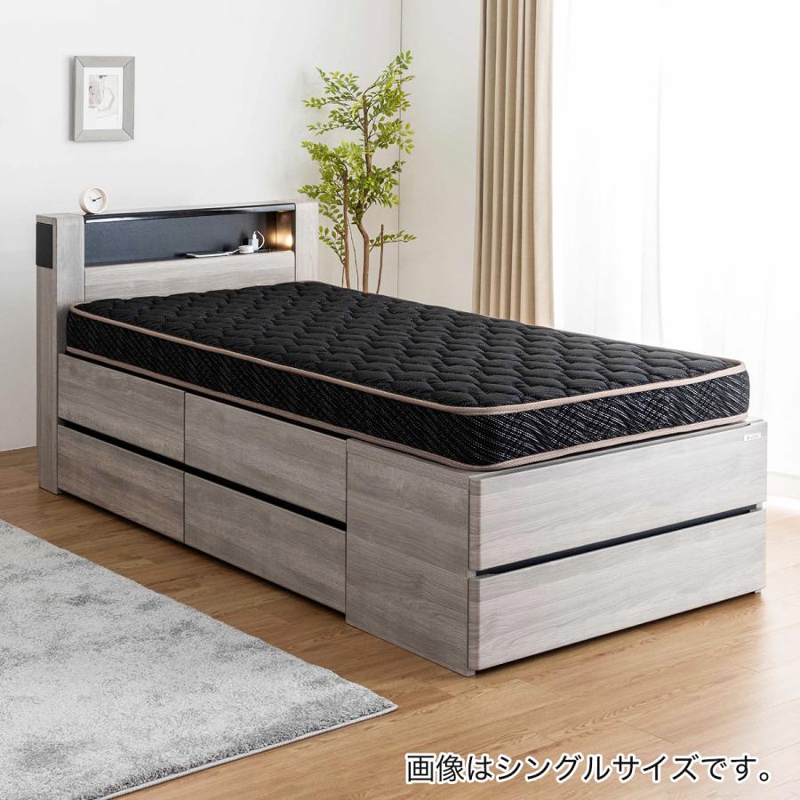 ニトリ（NITORI） セミダブル 収納付きベッドフレーム (フットボックス