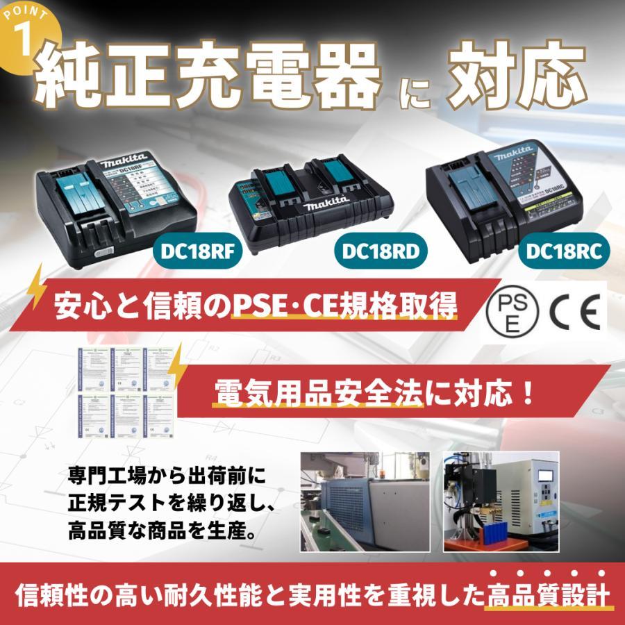 マキタ（makita） 互換品 14.4V バッテリー BL1460B 2個セット 6.0Ah