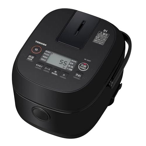 TOSHIBA(東芝) 炊飯器 3合 RC-5ZXT(K) ブラック 一人暮らし IH 玄米