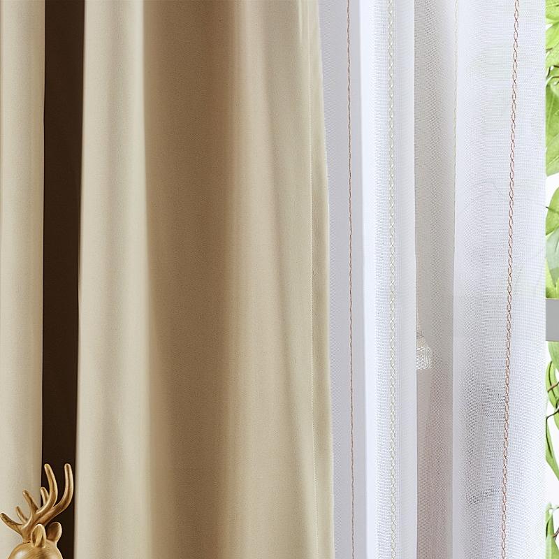 カーテン 4枚セットと2枚セット 遮光1級or遮光2級カーテン＋ストライプ