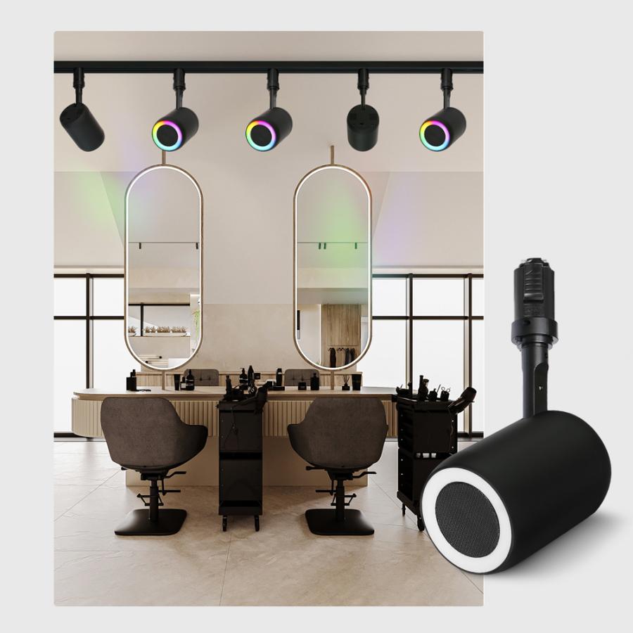 ダクトレール スピーカー 2個 レール用 Bluetooth スピーカー付き