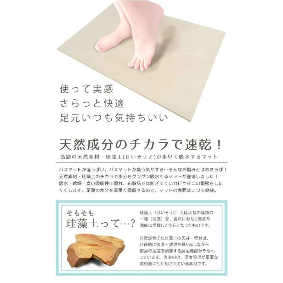 さらっと快適 足さら珪藻土バスマット 70022 / 珪藻土 バスマット 吸水