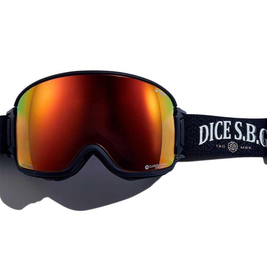 BANK 完売 DICE ゴーグル BK40892 MBK 偏光×MITレッドミラー 2024-25