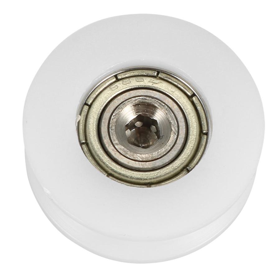 uxcell ベアリングプーリー 22x8 mm V溝ネジ付き トラックガイド