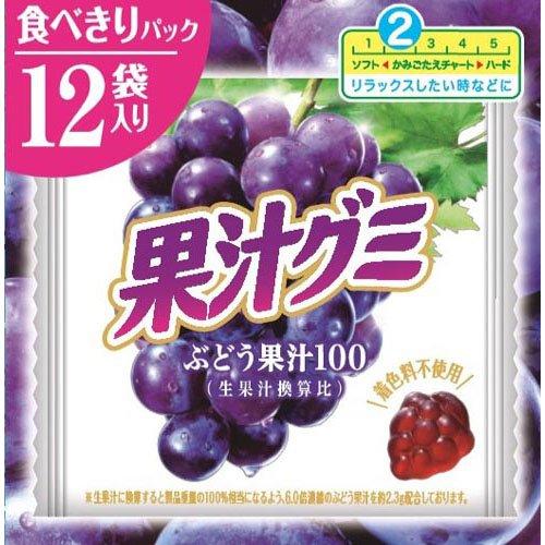 果汁グミスマートパックぶどう ( 13.6g×12袋 )/ 果汁グミ : 爽快