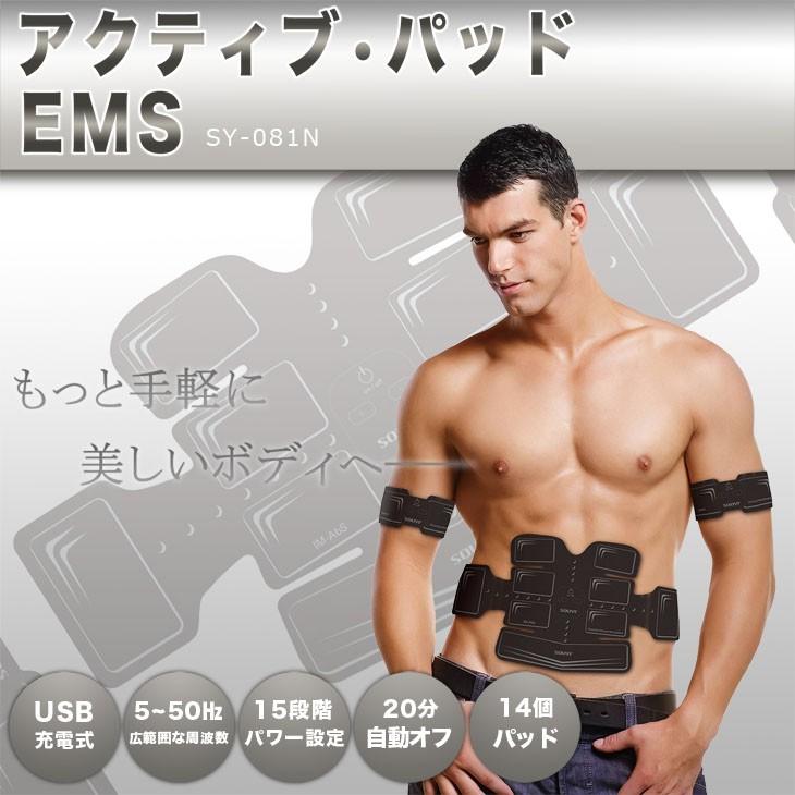 EMS 腹筋ベルト アクティブ14パット Body Fit 2 ボディフィット2