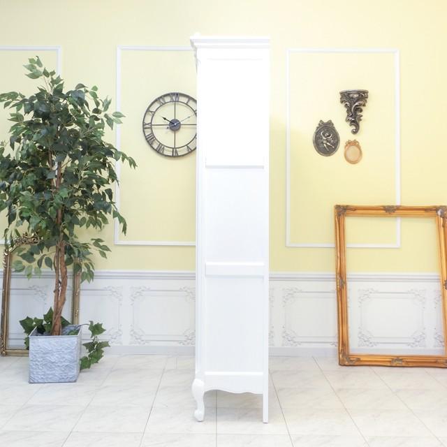 アンティーク調ブックケース フレンチロココ レトロ シャビー 白家具