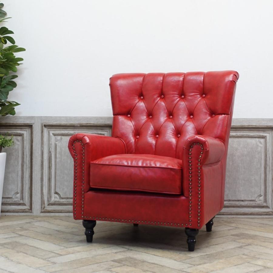 昭和レトロソファ アンティーク ウィングチェア 1人 一人掛け 1P 1