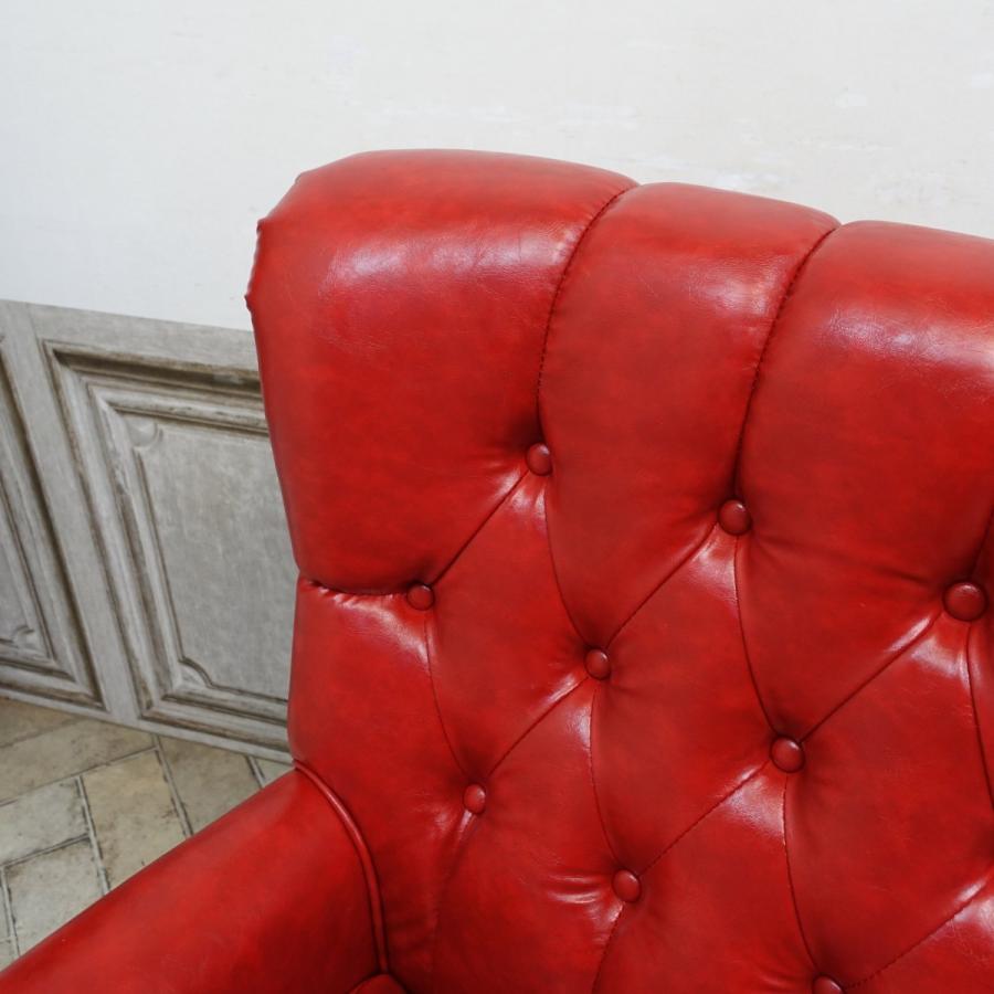 昭和レトロソファ アンティーク ウィングチェア 1人 一人掛け 1P 1