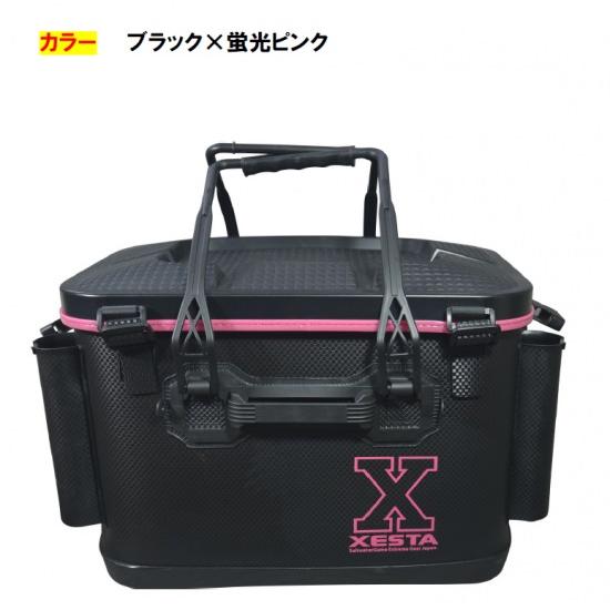 ゼスタ タックルバッカン36cm ブラックX蛍光ピンク 【限定カラー