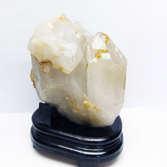 2.6Kg ライトニング水晶 カルサイト共生 原石 t501-4089 : 誠安天然石