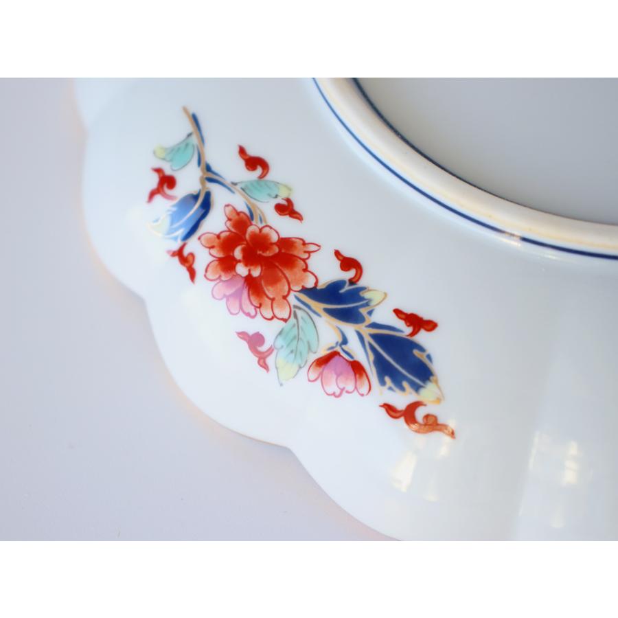 林九郎窯 古伊万里様式 菊割花地紋 プレート19cm 波佐見焼 6号 : 雑貨