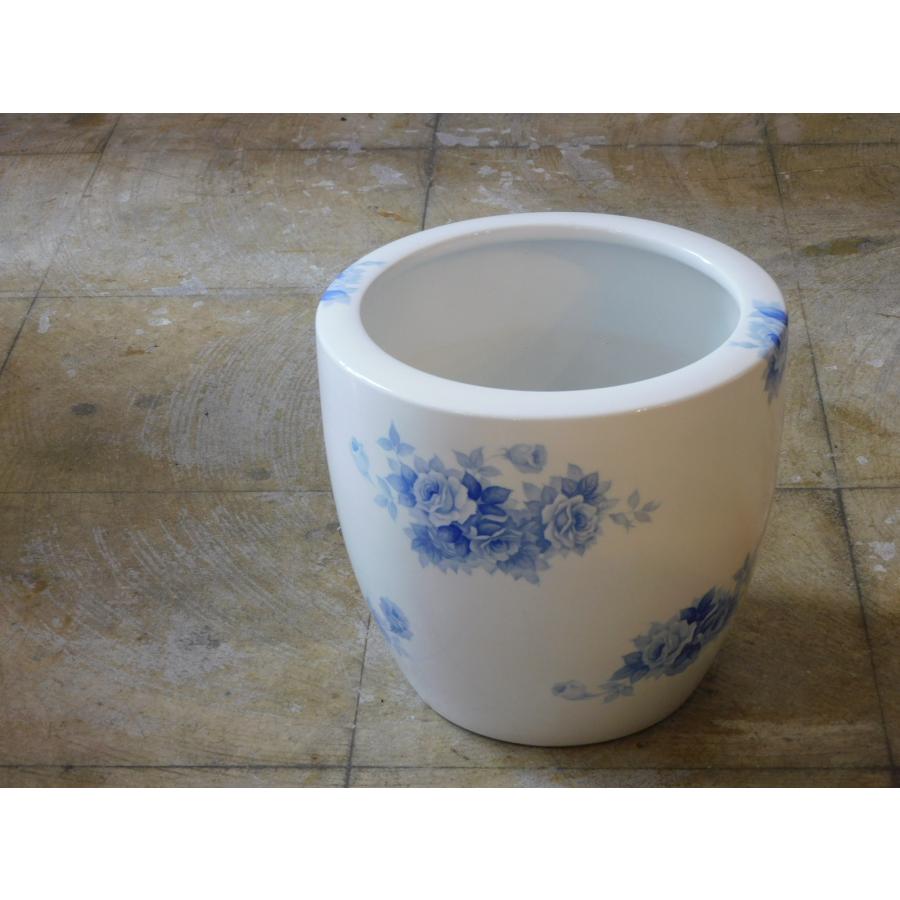 ノリタケ オールドノリタケ ブルーローズ 火鉢 HK-a-04728 /日陶