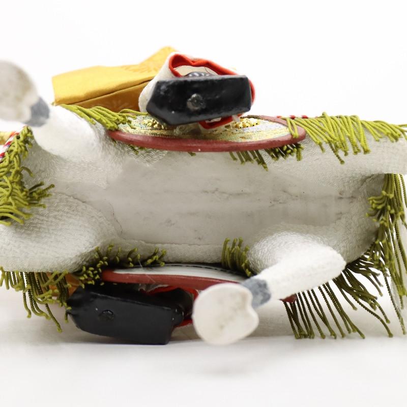 アウトレット品 五月人形 その他人形単品 馬上武官 白馬/黄着物 26a-ya