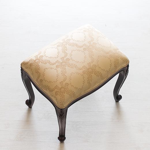 猫脚スツール ロココ調 アンティーク風 フランシスカ 椅子 ブラウン 猫