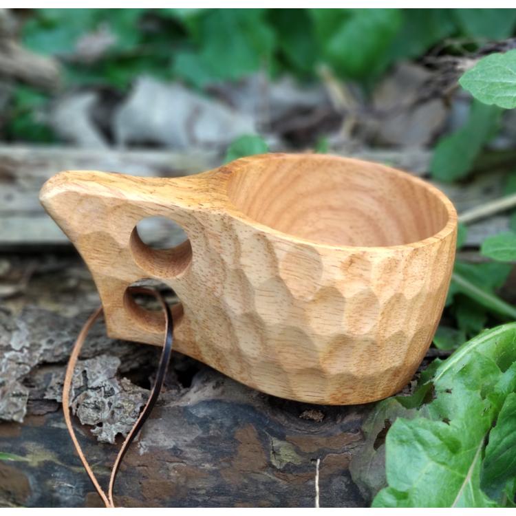 キャンプ アウトドア カップ ククサ 北欧モダン 天然木製 コーヒー