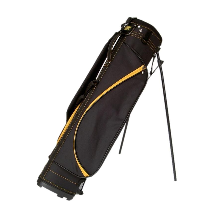 キャディバッグ スタンド 付き ハーフ ゴルフバッグ ブラック 送料無料