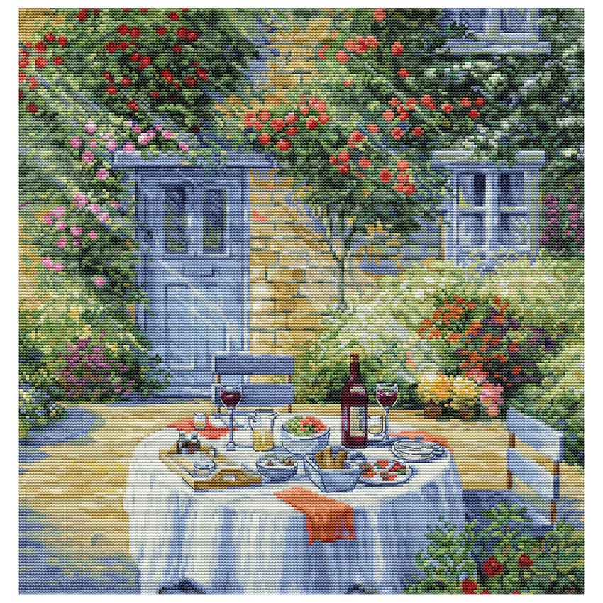 刺繍 輸入キット クロスステッチ Luca-S（ルーカス）ROMANTIC GARDEN