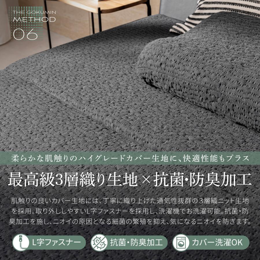 GOKUMIN 三つ折り 肩 腰 負担軽減 THE GOKUMIN ゴクミン マットレス 3