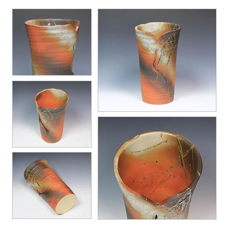 傘立て 陶器 おしゃれ 信楽焼 かさたて 和風 傘入れ モダン 緋色 玄関