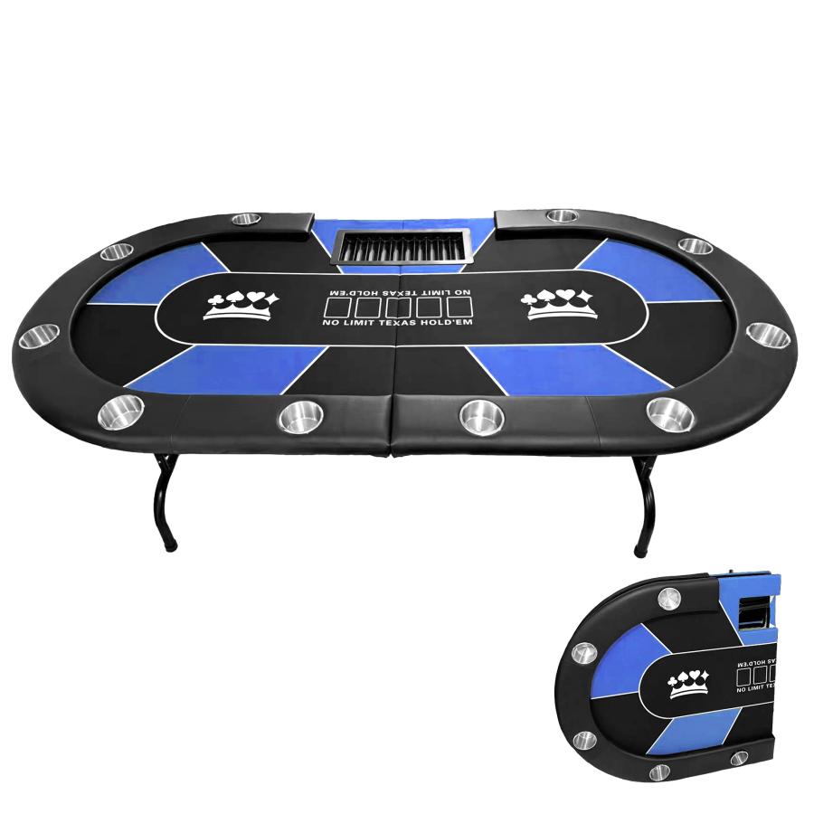 P2倍!】 TiltPlay ポーカーテーブル 折りたたみ 10人対応 家庭用 業務