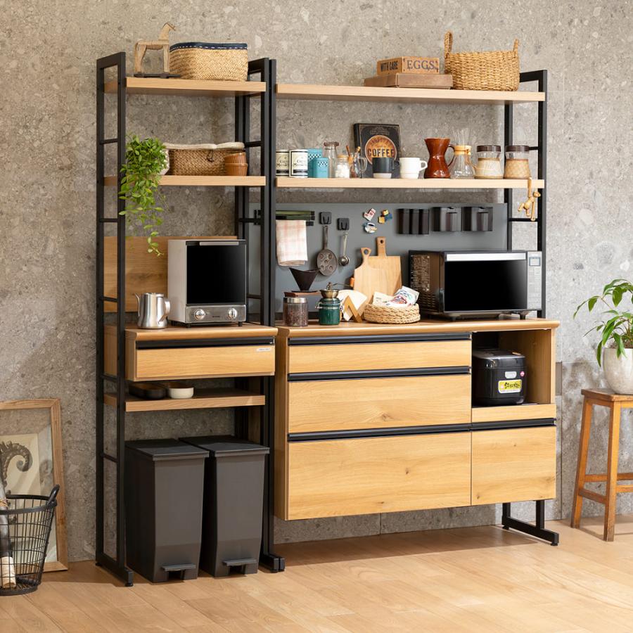 食器棚 124 キッチン収納 キッチンボード レンジ台 ダイニングボード