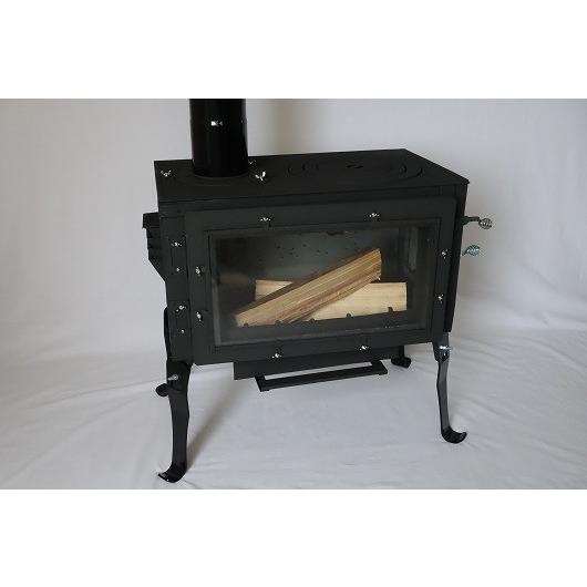 新保製作所 ロマンチカル 薪ストーブ 煙突上出し/脚長さん付/ピザ