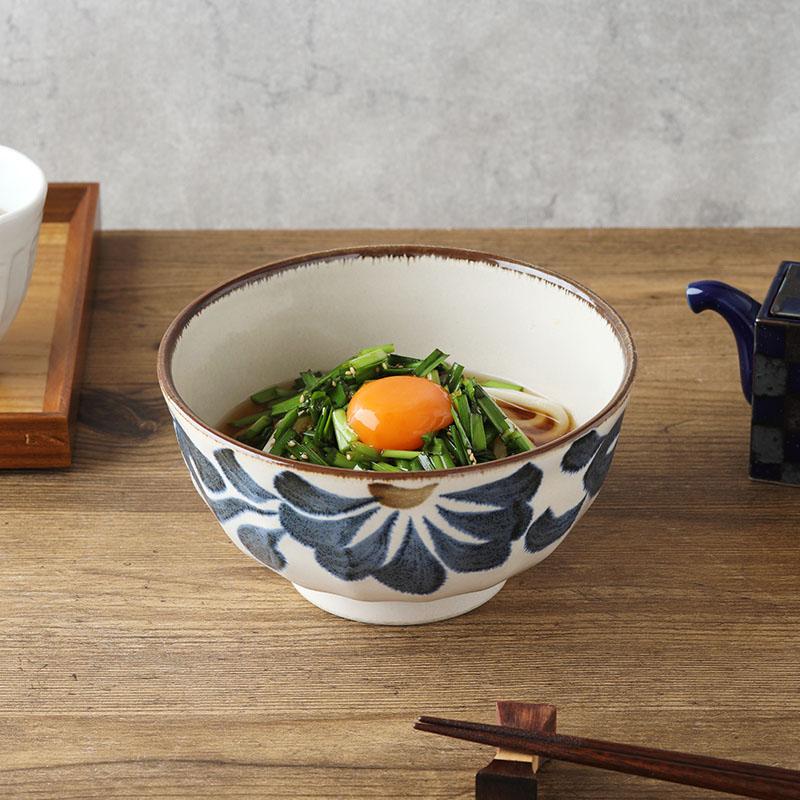 どんぶり 大 16cm 唐草 超軽量 Airstack 和食器 磁器 日本製 美濃焼