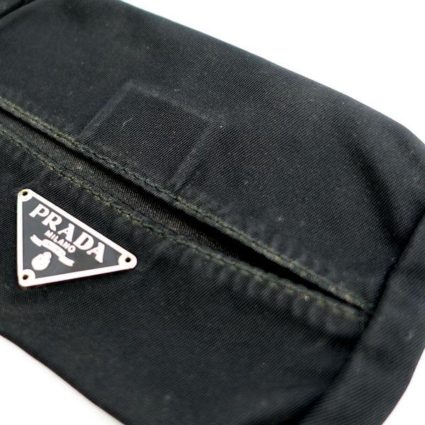PRADA（プラダ） ポケットティッシュケース ブラック ブランド 中古