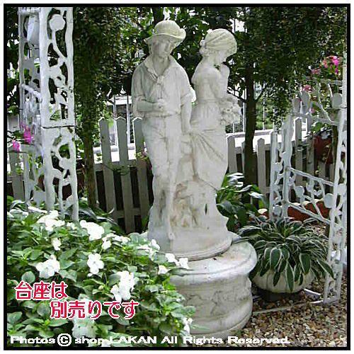 初恋の像 H90cm イタリア製洋風庭園 石像人形オブジェ / イタル