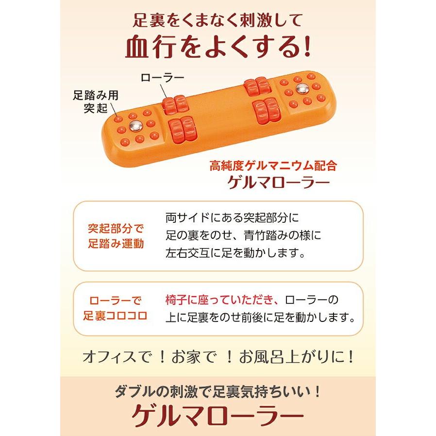 青竹踏み以上の押し心地 足裏をしっかり刺激 突起部にゲルマニウムを