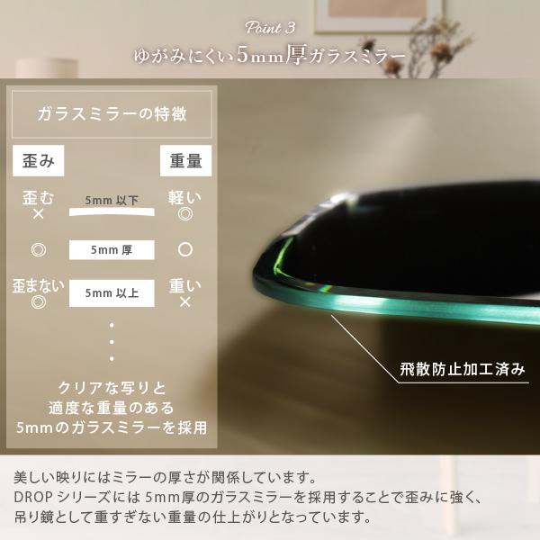 塩川光明堂 【DROP 600】ウェーブミラー ドロップミラー 送料無料 飛散