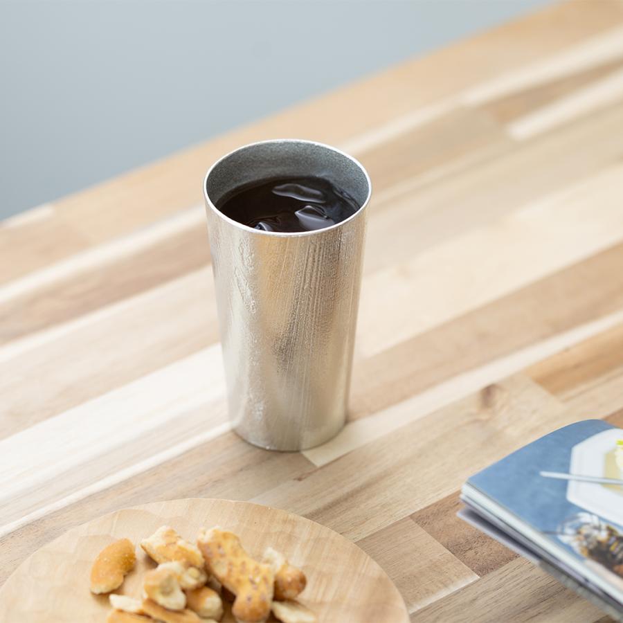 能作 公式 ビアカップ - 浮造り（うづくり） 錫100％ 名入れ可 酒器